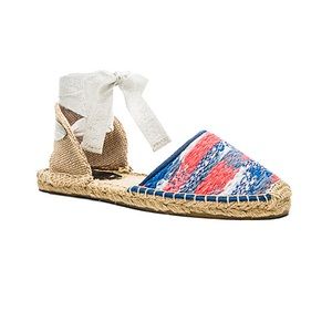 EUC Soludos Makkah Kent Static Neon espadrille